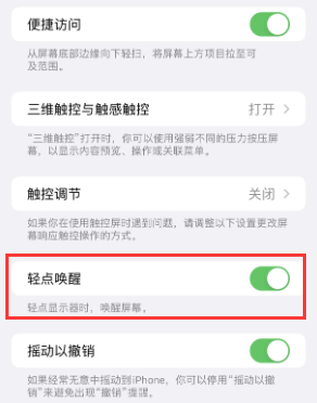 漯河苹果授权维修站分享iPhone轻点无法唤醒怎么办 