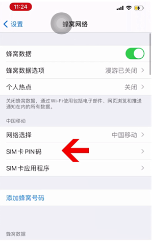 漯河苹果14维修网分享如何给iPhone14的SIM卡设置密码 