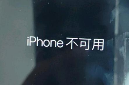 漯河苹果服务网点分享锁屏界面显示“iPhone 不可用”如何解决 