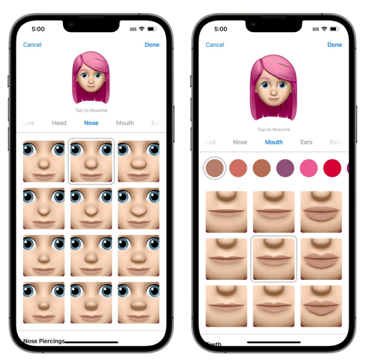 漯河苹果手机维修分享​iOS 16中的拟我表情有了哪些变化和升级 